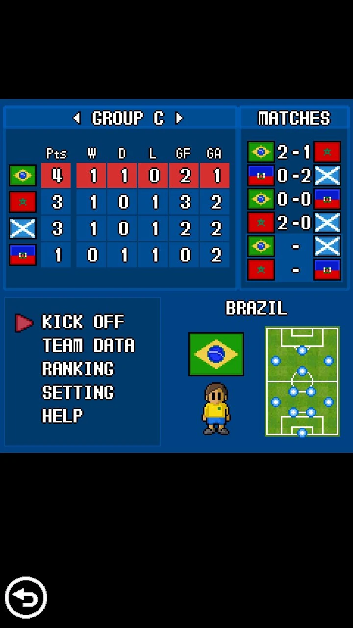 PORTABLE SOCCER DX screenshot
